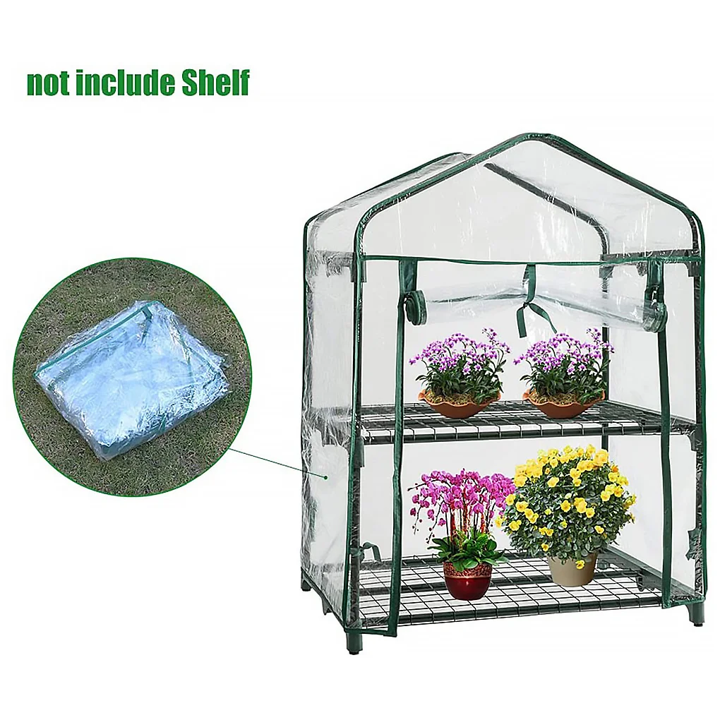 รูปสินค้า 3/4/5 ชั้นเรือนกระจกสวนฝาครอบดอกไม้ Growth House ความร้อน PVC กันน้ําสวนสวมใส่