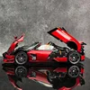 New 1/18 Pagani Huayra BC Alloy Sports Car Model Diecast Metal Racing Car Vehicle Model Sound and Light Simulation Kids Toy Gift