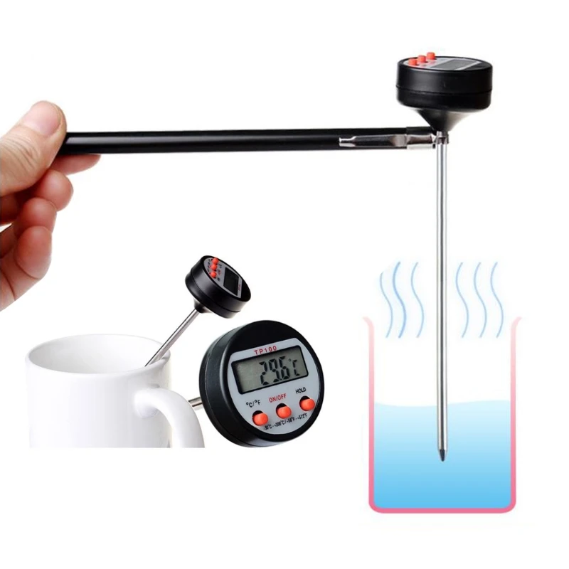 1pc Instant Reading Meat Thermometer Digital Probe Milk Liquid Barbecue  Thermometer Great Cooking Kitchen Barbecue BBQ Milk Candy for  hotels,restauran