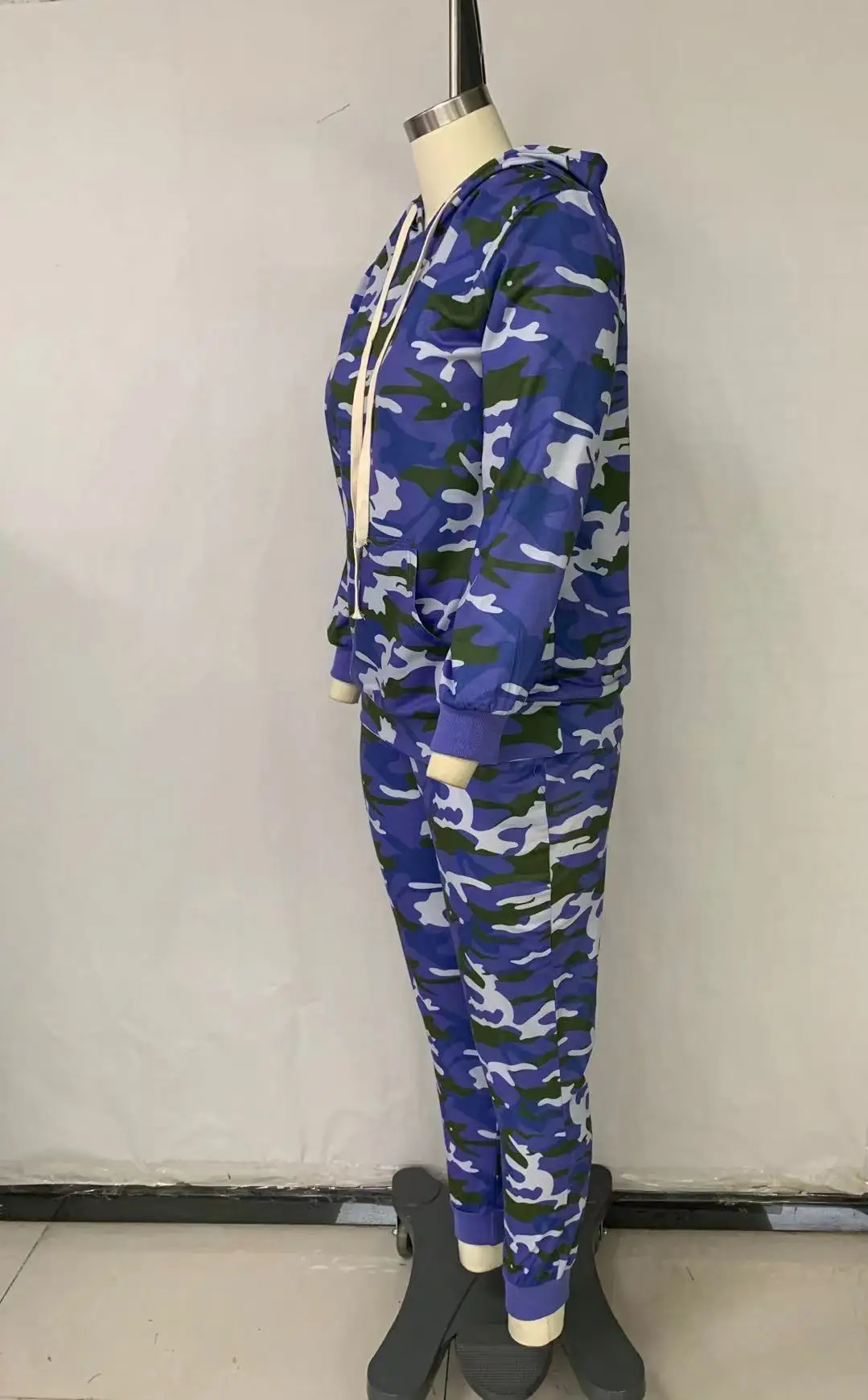 Plus Size Women Sets Camo Hooded Hoodie And Pants 2022 Autumn Two Piece Set Female Designer Outfit Casual Sweatshirt Clothing