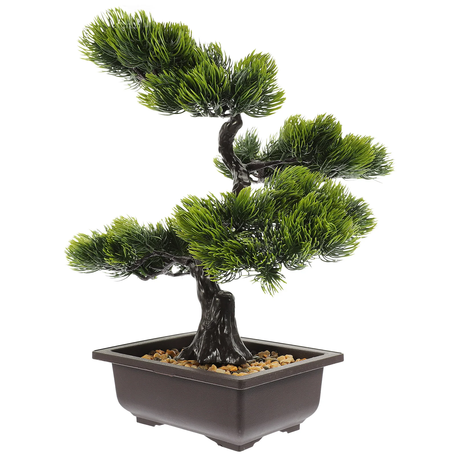 

Artificial Bonsai Plant Faux Pine Tree Bonsai Ornament Indoor Simulation Plants Decor
