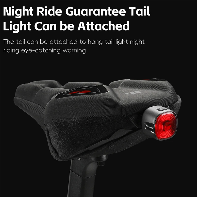 WEST BIKING Silicone Bicycle Saddle Cover Super Comfortable Shock Absorbing MTB Road Bike Seat Cover Hollow Cycling Soft Cushion