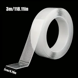 Premium Heavy Duty Transparent Nano Adhesive Tape - Extra - Strong, Waterproof, Removable Mounting Solution (20mm x 3m - 1 Roll)