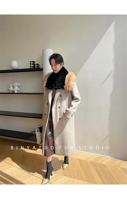 레드 폭스 모피 패션 분위기 조끼