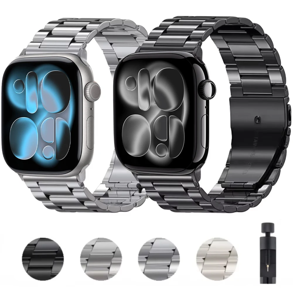 Luxury Stainless Steel Metal Strap
