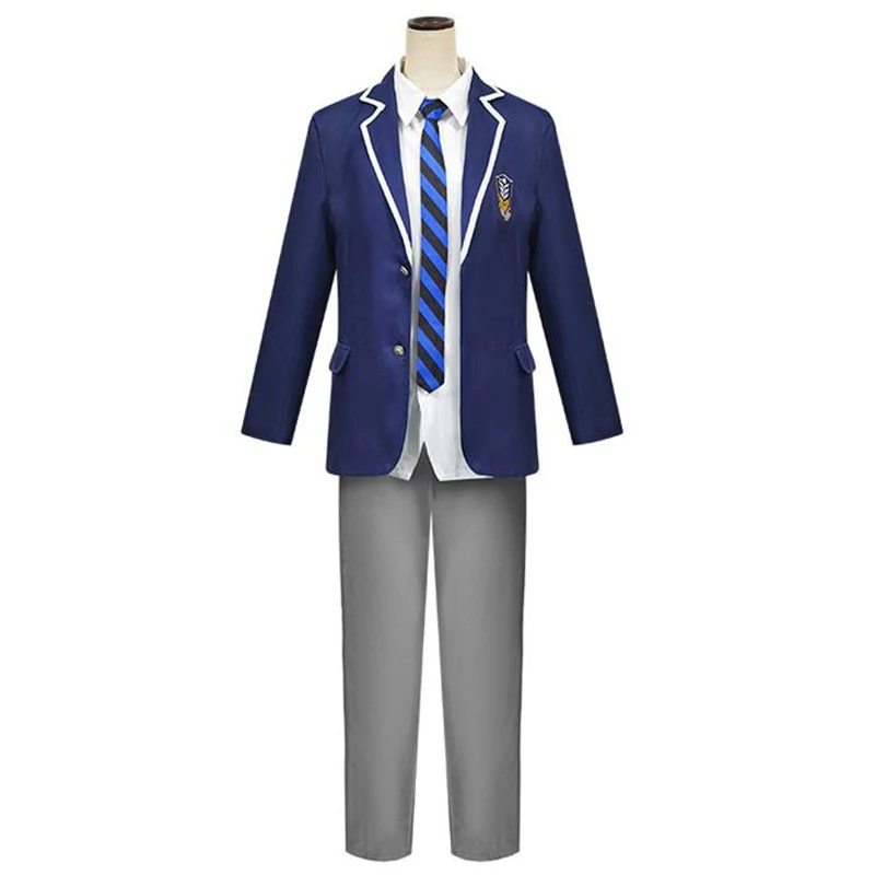 

SingXeng Anime Blue Lock Isagi Yoichi Cosplay Costume Coat Shirt Pants Tie Outfits Fantasia Men Halloween Carnival Clothes Suit