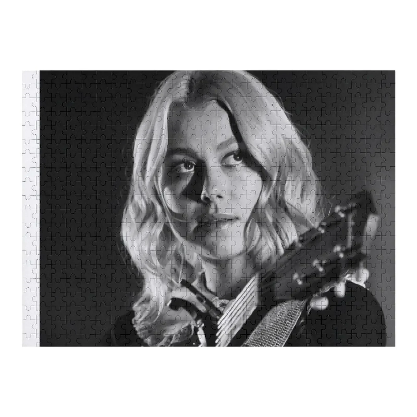 #Phoebe bridgers playing guitar Jigsaw Puzzle With Photo Custom Gift Personalized Kids Gifts Custom Wood Puzzle