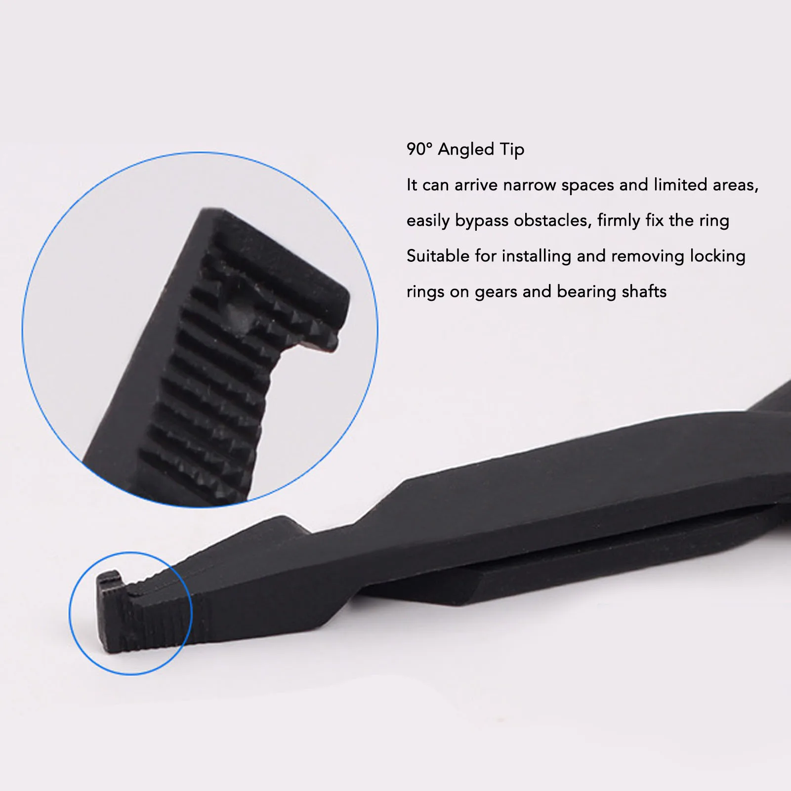 Ring Opening Pliers Snap Ring Pliers 40mm Opening 2mm Thickness High Carbon Steel Ergonomic Design Retaining Ring Pliers 4