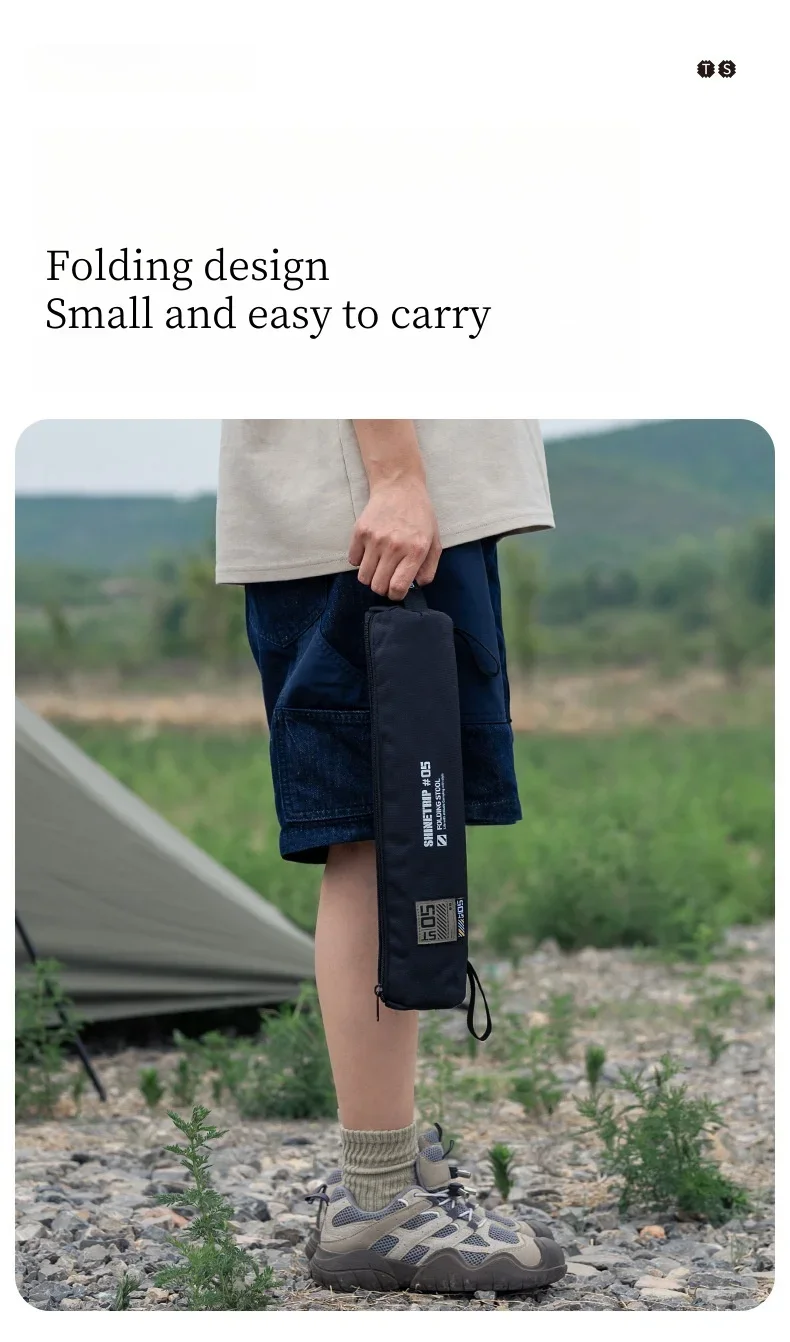 Description Picture 4 of itemOutdoor Fishing Stool Camping Tactical Stool Ultralight Folding Aluminum Picnic Chair Portable Tactical Folding Stools New