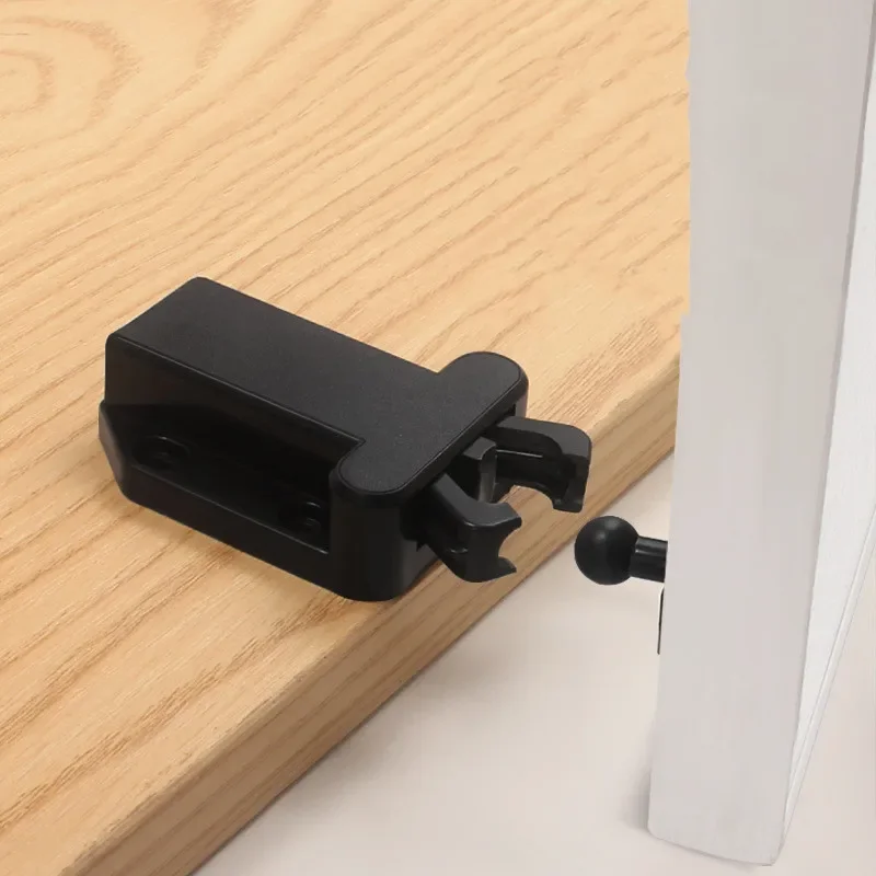 One Button To Open The Invisible Door Lock, Kitchen Cabinet Touch Lock Release Drawer Cabinet Door Touch Rebound Suction