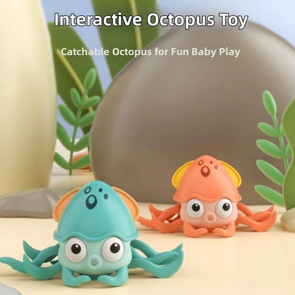 Light&Music Dancing Squid Toy Flat Ground Escape Educational Electric Dancing Octopus Catch Up Simulation Squid Interactive Toy