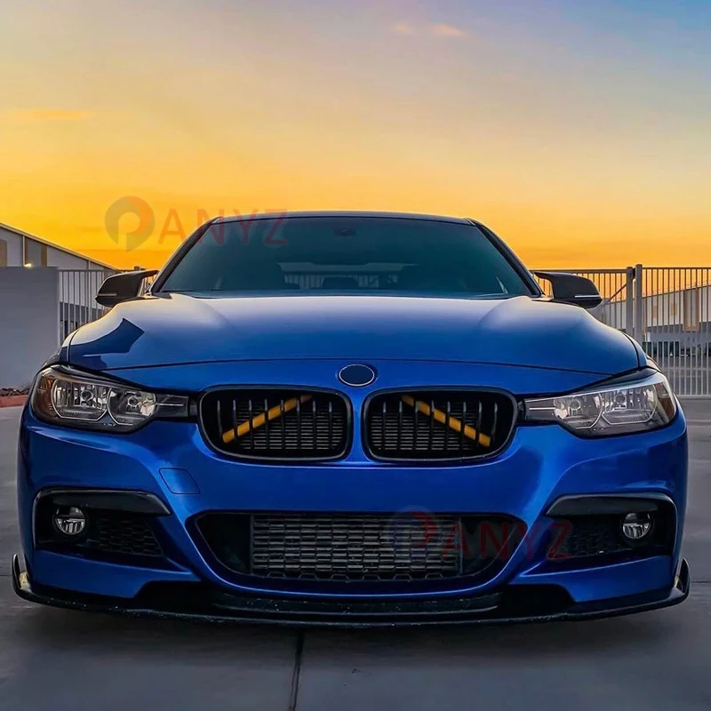 Car Strip Sticker Cover Frame Front Grille Trim Strips For Bmw E60 E61 M5 520i 525i 528i 5 Series 2002-2010 ABS Strip Styling