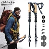 2pcs Climbing Stick 290g Aluminum Alloy Trekking Poles Walking Stick 등산스틱 Collapsible Telescopic Sticks Light with Storage Bag 1