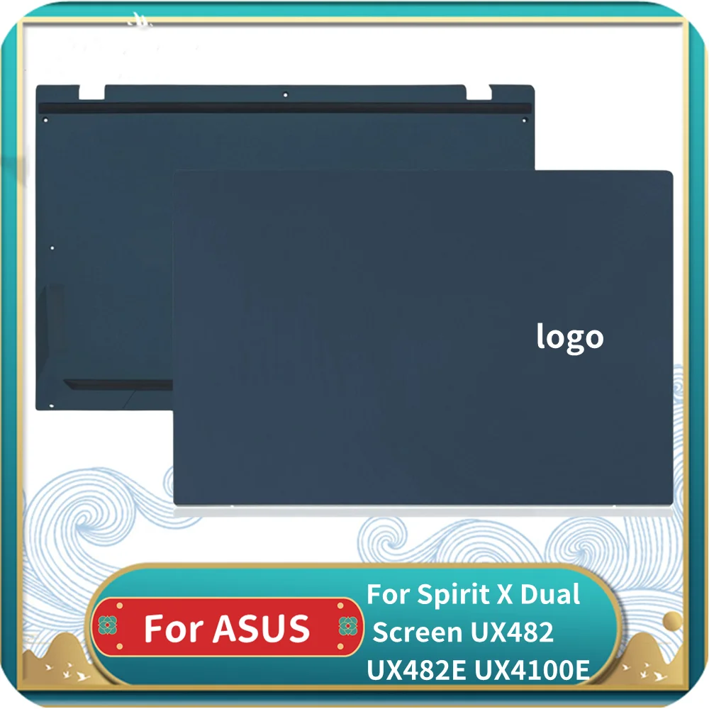 

NEW LCD Back Cover For ASUS Lingyao X Dual Screen UX482 UX482E UX4100E Laptop Front Bezel Palmrest Bottom Case Top Case