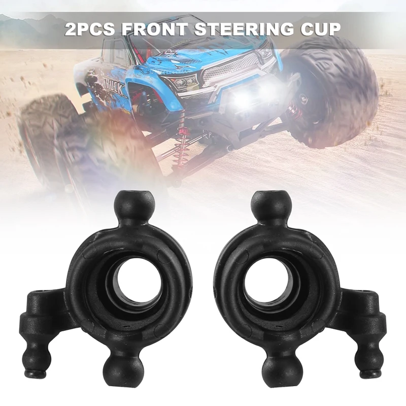 New-2Pcs Front Steering Cup SJ01 For Xinlehong Hosim Q901 Q902 Q903 9130 9136 9137 1/16 RC Car Spare Parts Accessories