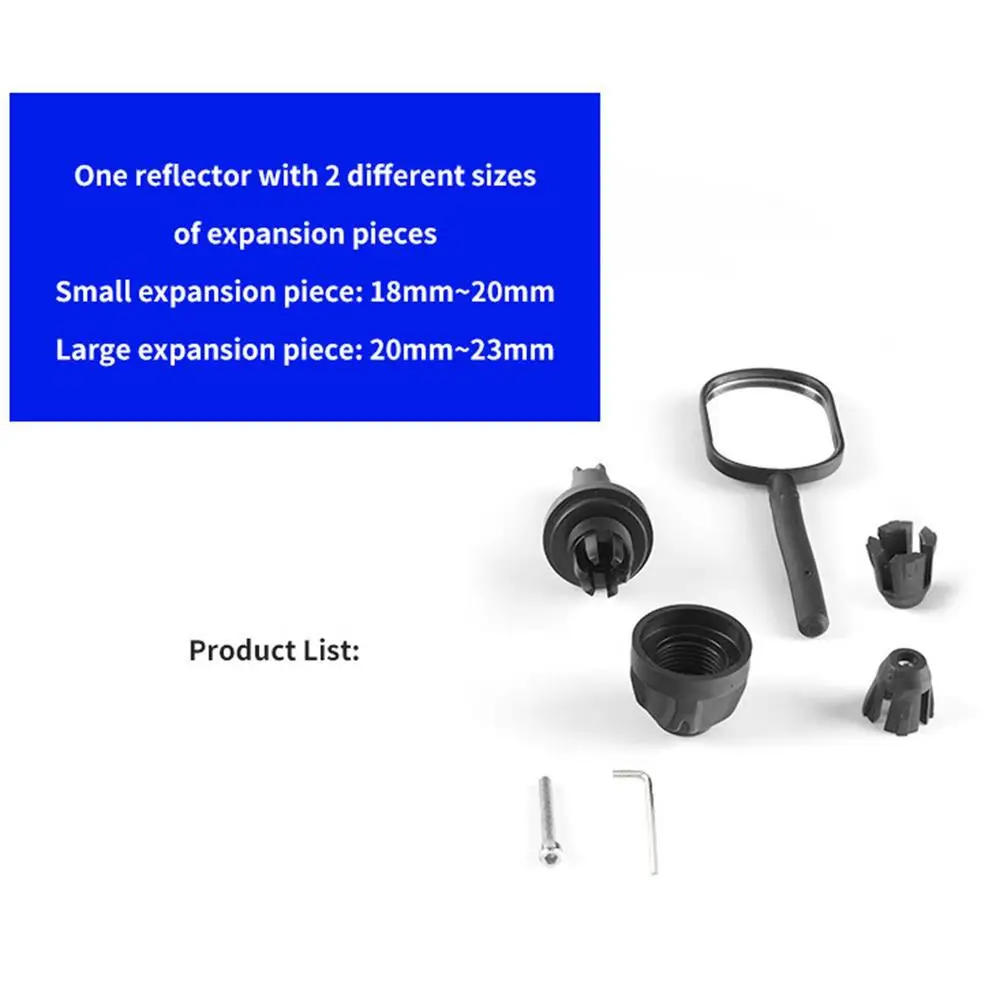 Description Picture 5 of itemBicycles Rearview Mirrors For Handlebars 360 Degree Adjustment Bikes Side Mirrors Bikes Mirrors For Handlebars Bikes Rear View