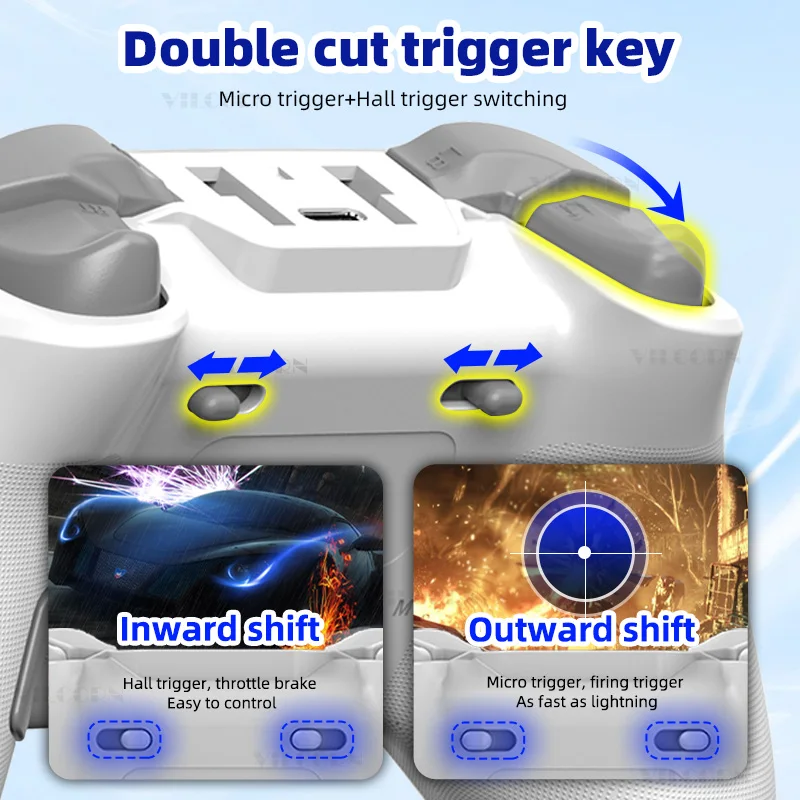 VILCORN Z04 BT5.3 Wireless Gamepad Six Axis Game Controller for PC