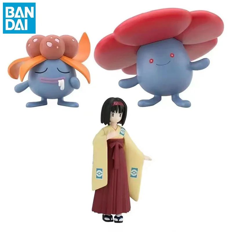 

Оригинальные фигурки героев мультфильма BANDAI Hokugan POKEMON Scale World ERIKA KUSAIHANA гофрированная Коллекция аниме модели игрушки