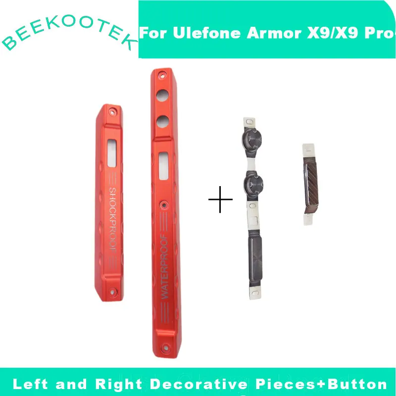 

Original Ulefone Armor X9 Pro Left Right Decoration Parts Sidebar Frame +Power Volume Control Button Parts For Ulefone Armor X9