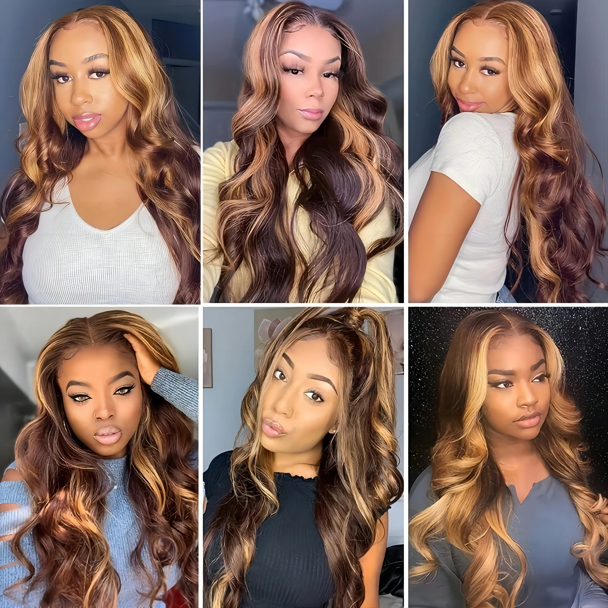 Lace Front Wig Human Hair Wigs Human Hair Wig Front Lace Wig 36 Inch Highlight Body Wave Human Hair Wigs 4/27 Honey Blonde 13x6 Lace Frontal Wig 13x4 Lace Front Wigs Curly 200 Density