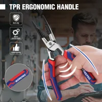 WORKPRO pince à nez aiguille outils de quincaillerie coupe-fil universel électricien pince diagonale universelle multifonctionnelle 4