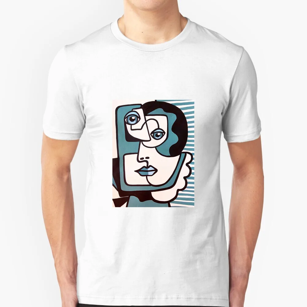 

Шикарная модная уличная одежда с абстрактным художественным принтом, модная повседневная Летняя мужская и женская Универсальная футболка с круглым вырезом и коротким рукавом