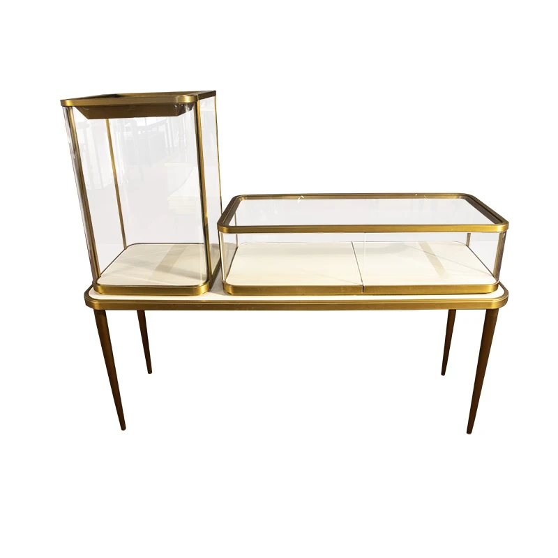 Luxury combination jewelry watch glasses display showcase cosmetic jewelry display cabinet