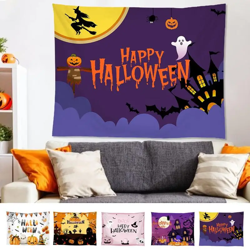 

Тыква Хэллоуин ткань | Настенная фотография | Тыквы Фотофон для спальни вечеринки домашний декор