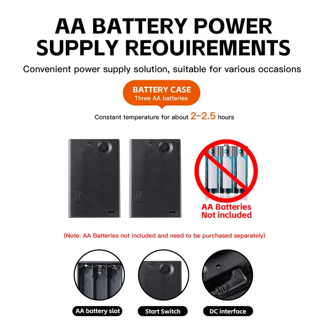 Electric heating gloves for winter skiing, heating gloves for motorcycles, warm and waterproof with battery box, and heating glo 2