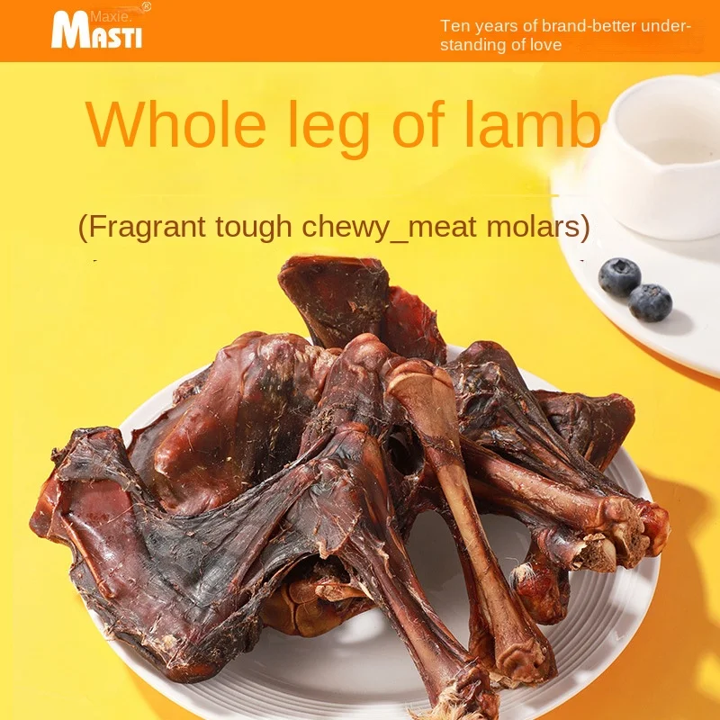 Pet Snacks Dried Lamb Legs Dog Snacks Crispy Big Bones Adult Dog and Puppy Molar Sticks Tooth Cleaning Bone Food Pet