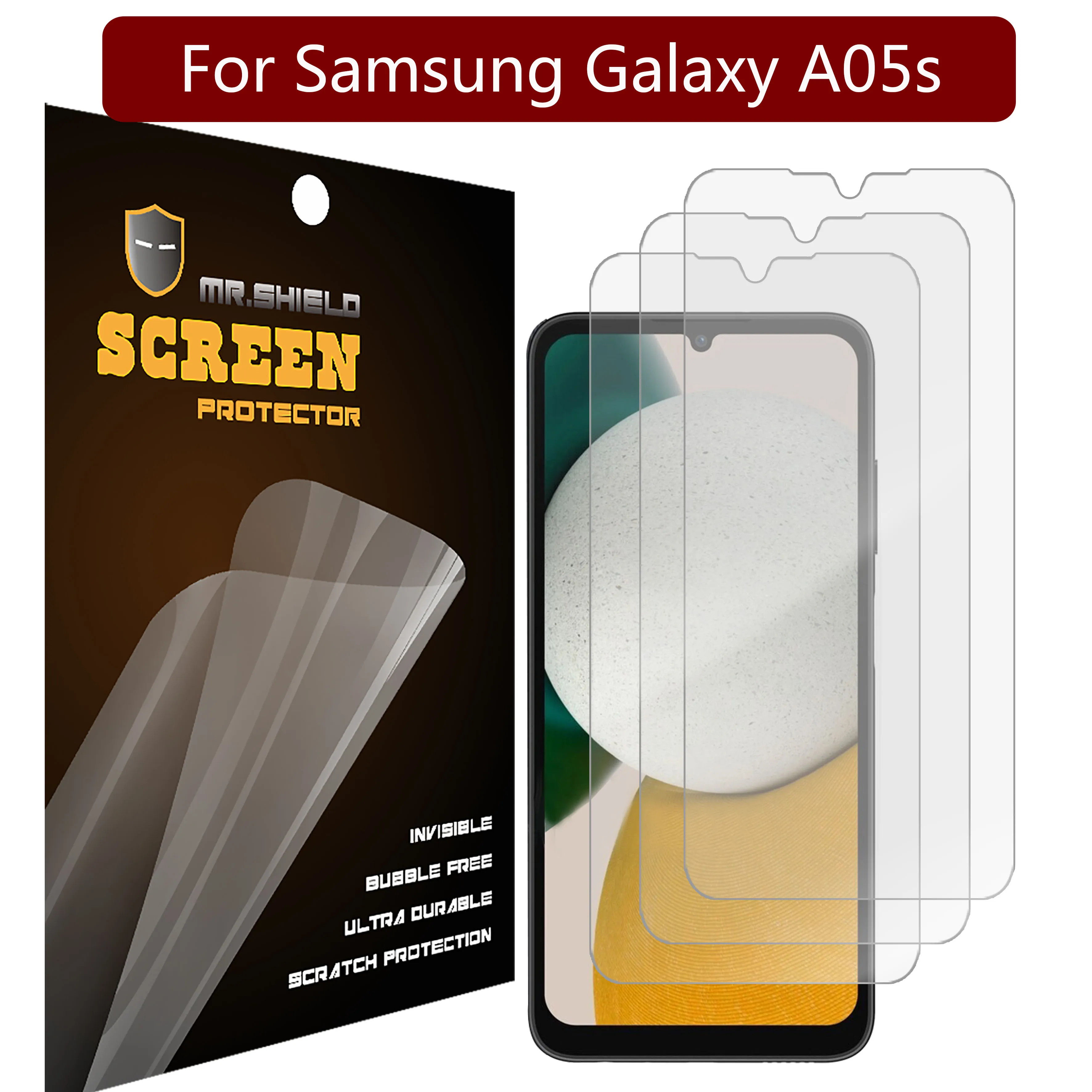 

Mr.Shield [3-PACK] Screen Protector For Samsung Galaxy A05s Anti-Glare [Matte] Screen Protector (PET Material)
