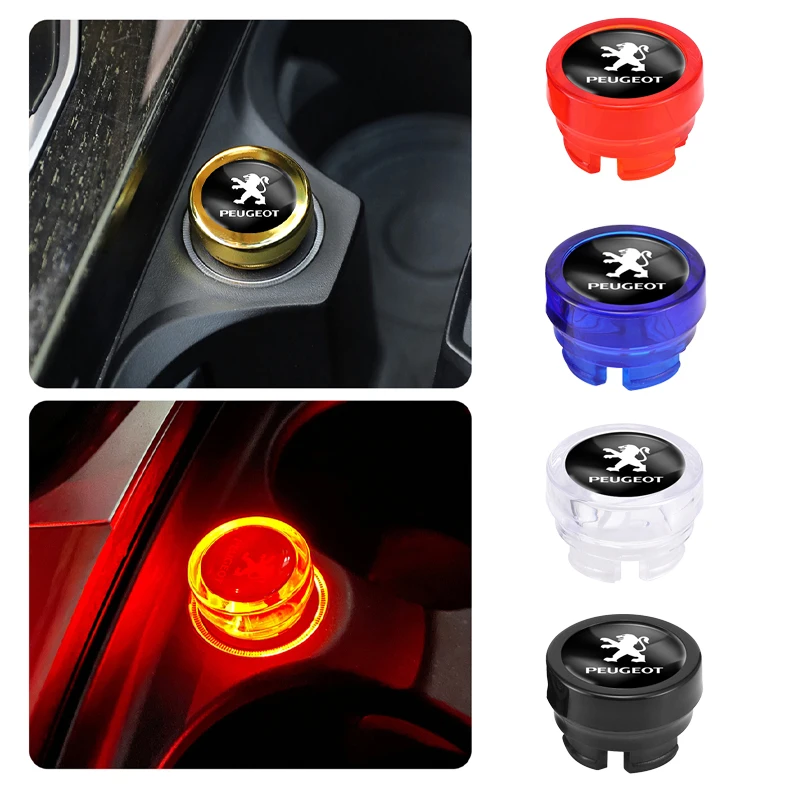 1Pcs Car Cigarette Lighter DustProof Cap For Peugeot 206 207 5008 406 301 108 307 408 106 607 308 205 208 407 508 107 2008 807 car lighter dust cap