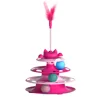 Cat Toys for Self-Entertainment: Interactive Turntable, Teaser Wand, Balls - Anti-Boredom for Kittens & Adult Cats, 2