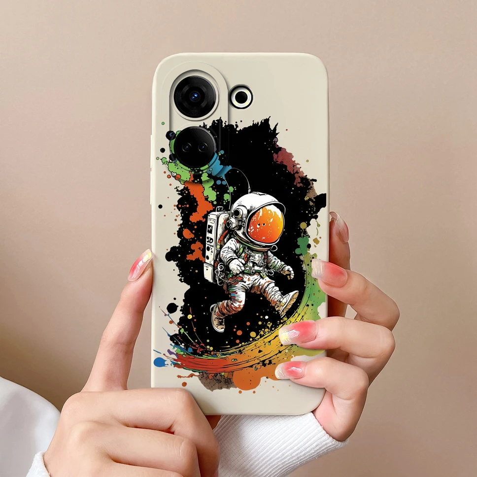 Soft Slim Liquid Silicone Phone Case - Anti-Slip Cute Chubby Boy Girl Design Back Cover