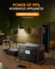 Portable Power Station 2400W 1843.2Wh Solar Generator LiFePO4 (LFP) Battery(4800W Surge) 2 Hours Fast AC Charging 2