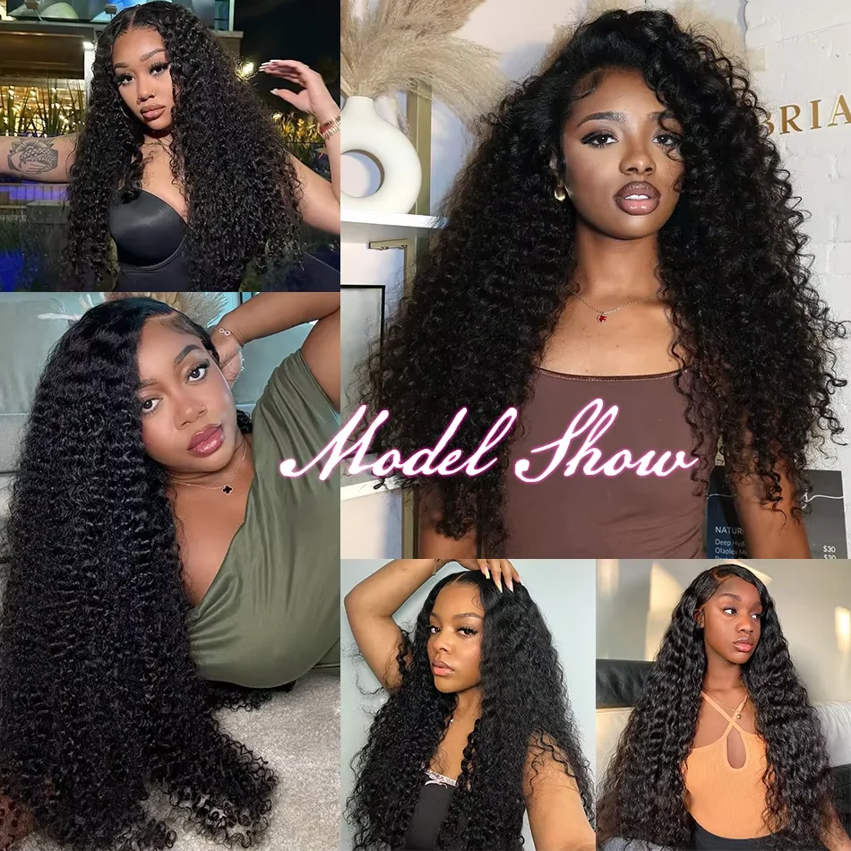 human hair extensions Luvin Burmese Curly Bundles Human Hair 30 34 Inch Deep Wave Raw Hair Bundles Unprocessed Double Weft Extensions Weave