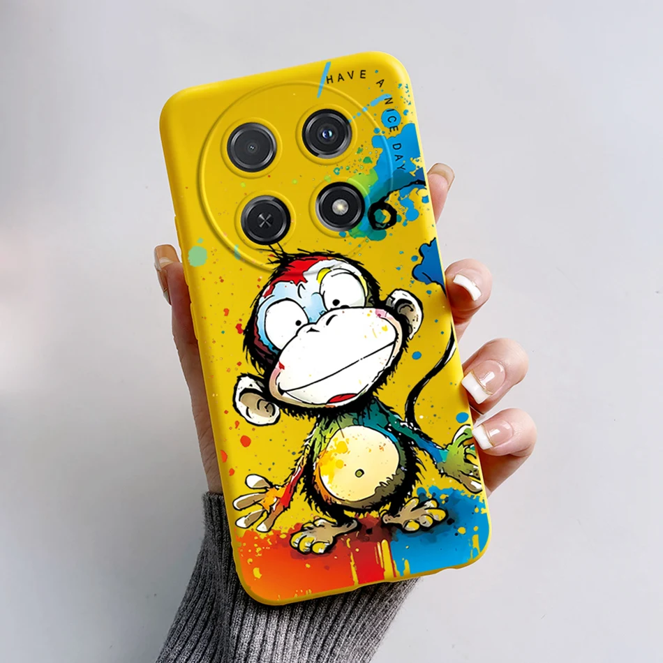 Cute Cartoon Cat Silicone Back Cover - Soft Protective Case