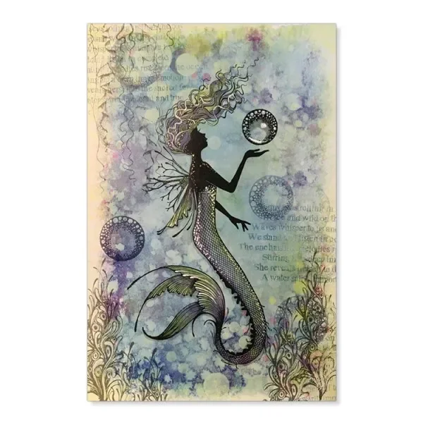 Stickers scrapbooking supplies embossing stamps mermaids and marine organisms clear silicone stamps for diy scrapbooking craft supplies stamp photo album card making