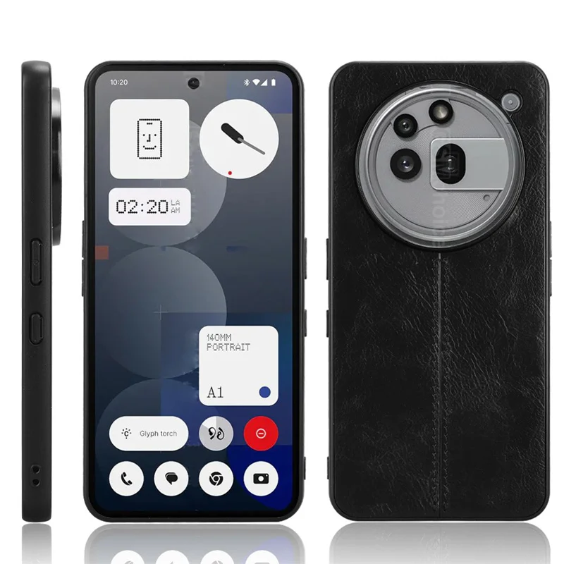 Premium PU Leather Shockproof Matte Phone Case - Durable Hard Cover