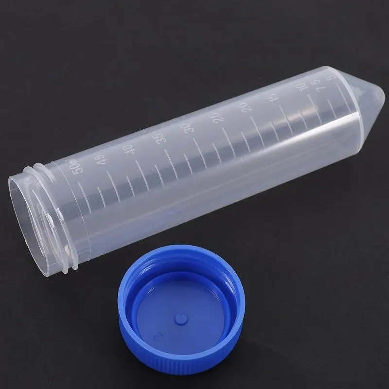 10PCS-100PCS Lab Atomization Tube Lab Centrifuge Tubes Graduated Test Tubes With Screw Caps PP Plastic Microcentrifuge