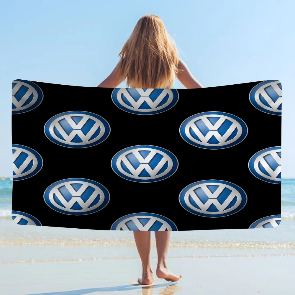 Sports Car Stripes V-volkswagen Luxury Anime Beach Swimming Towel Soft Absorbent Washcloth Childrens Gift Kid Travel Camping Gym 3