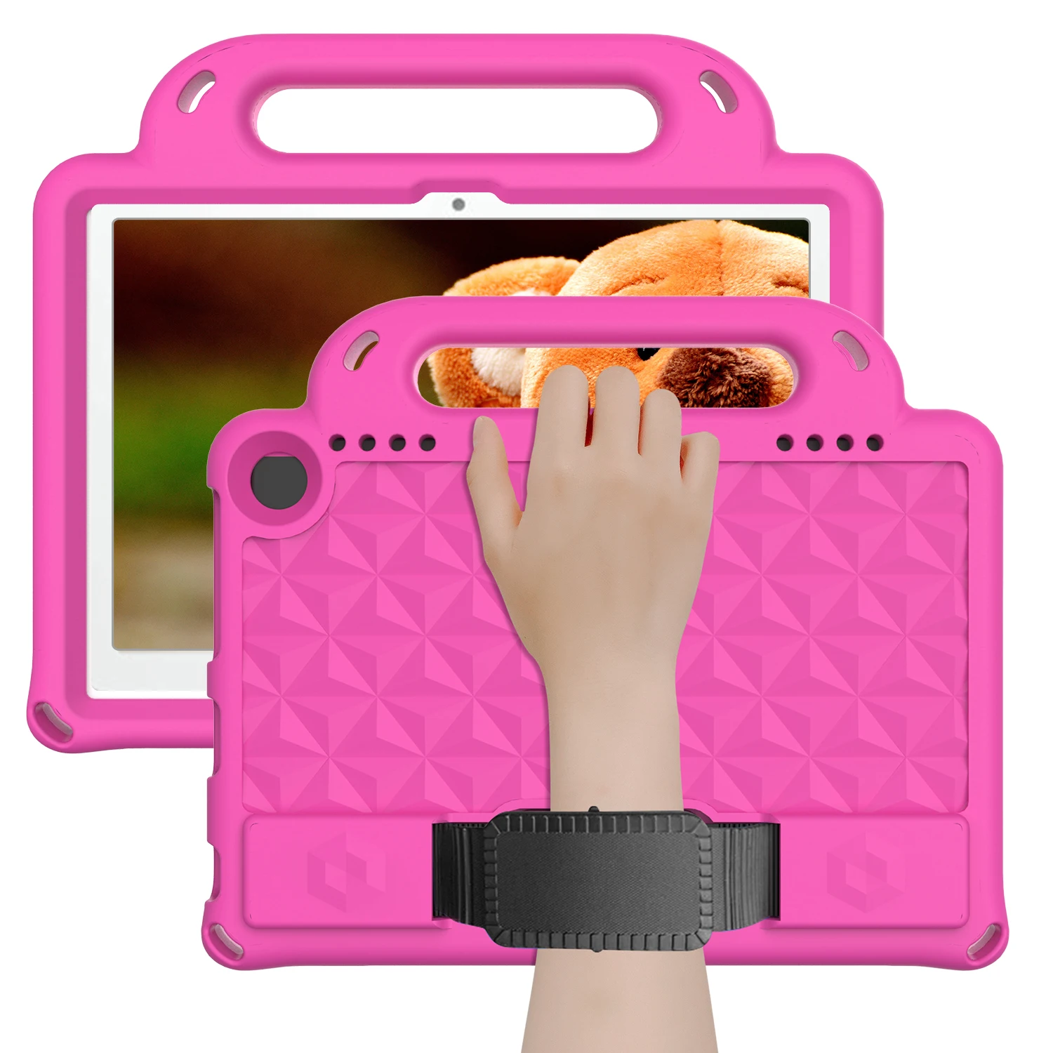 Children's Non-Slip Handle Stand Tablet Case for Kindle Fire HD Series