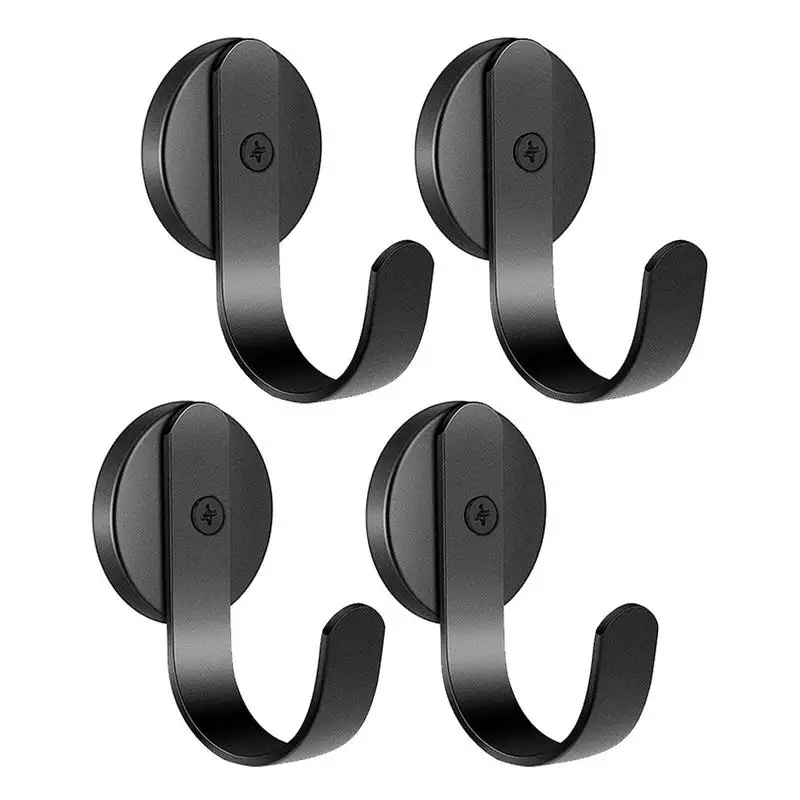 

Magnetic Hooks Chrome Plated Hook Set Of 4 Christmas Wreaths Party Decoration Super Strong Magnetism Universal Use For Metal