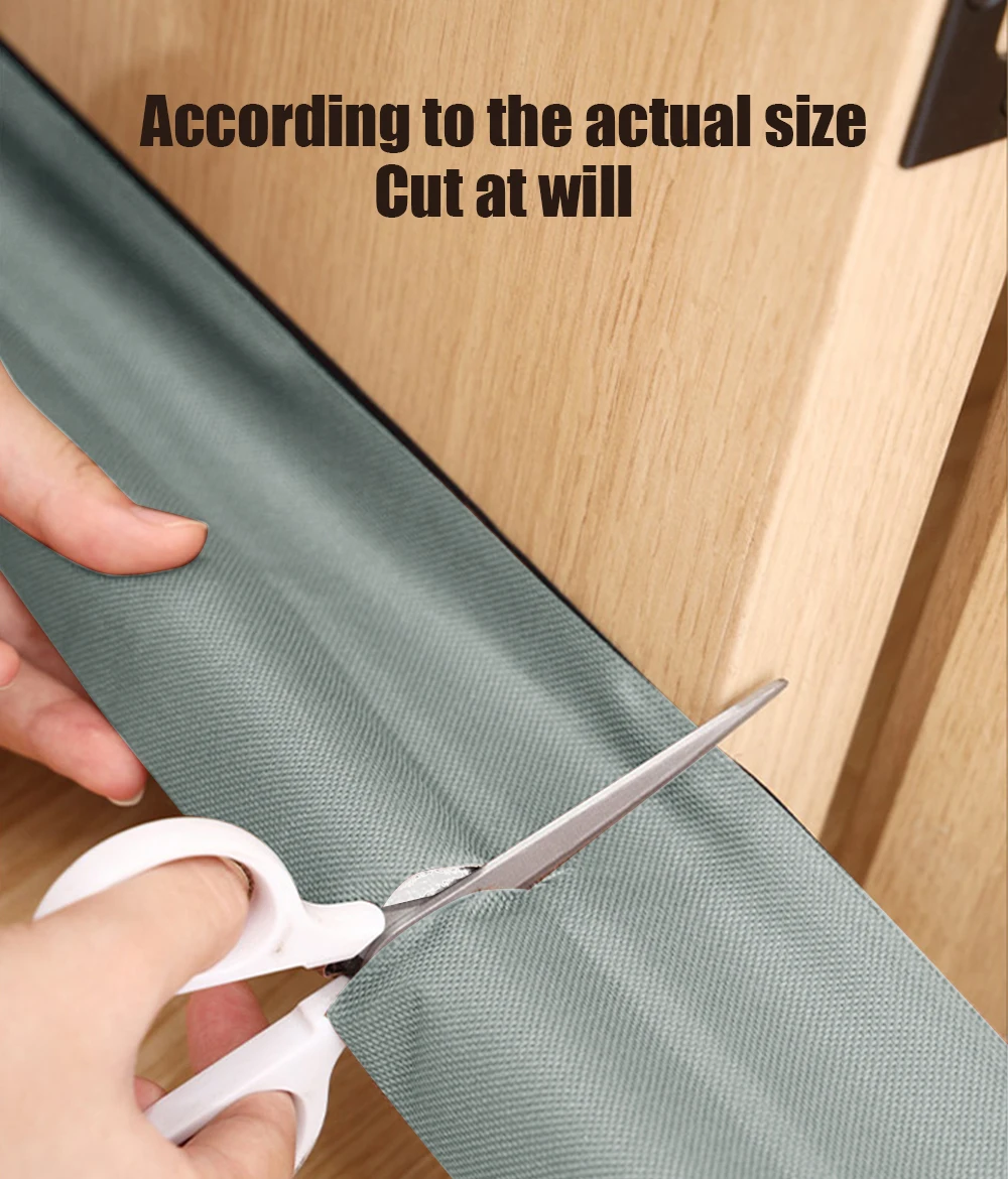 Description Picture 5 of itemDoor Bottoom Seal Strip Windproof Soundproof Door Sweep Draft Stopper Cuttable Foldable Weatherstrip Self Adhesive Acoustic