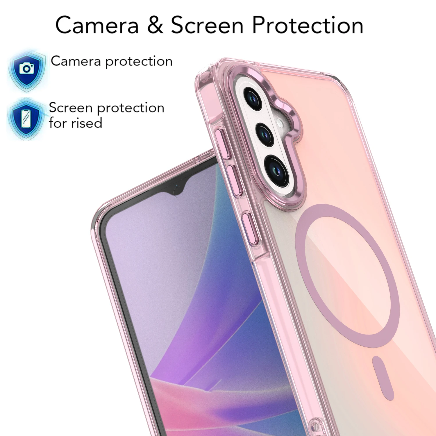Aurora Gradient Magnetic Phone Case - Stylish and Durable Back Cover