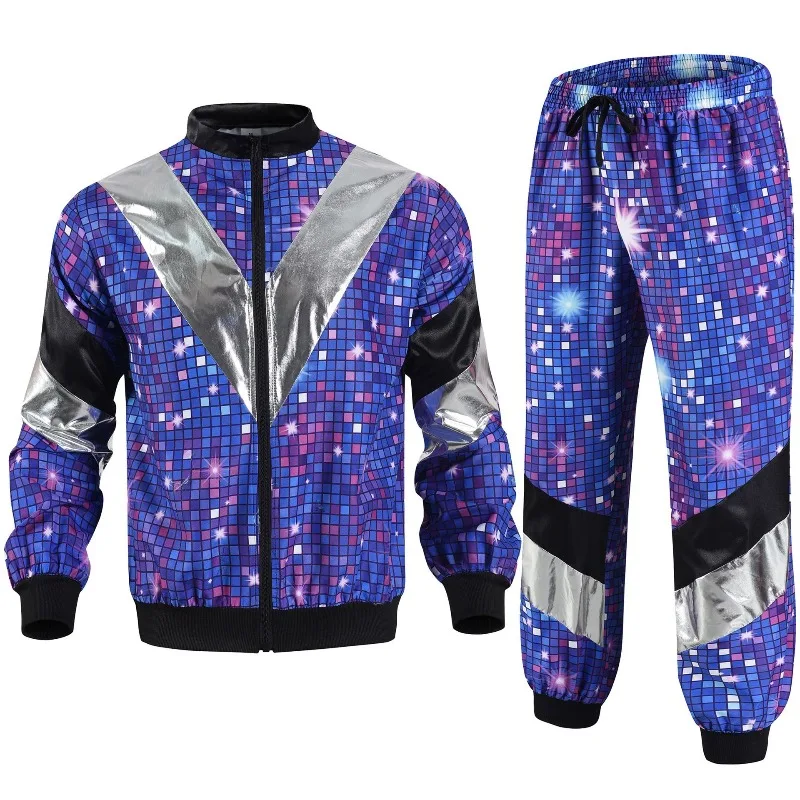 Chándal Retro De Los 80 Y 90 Para Hombre Y Mujer – Chaqueta, Pantalón, Gafas Y Accesorios Rosa, Ideal Para Fiestas Temáticas Y Carnaval (Tallas M A XXL)