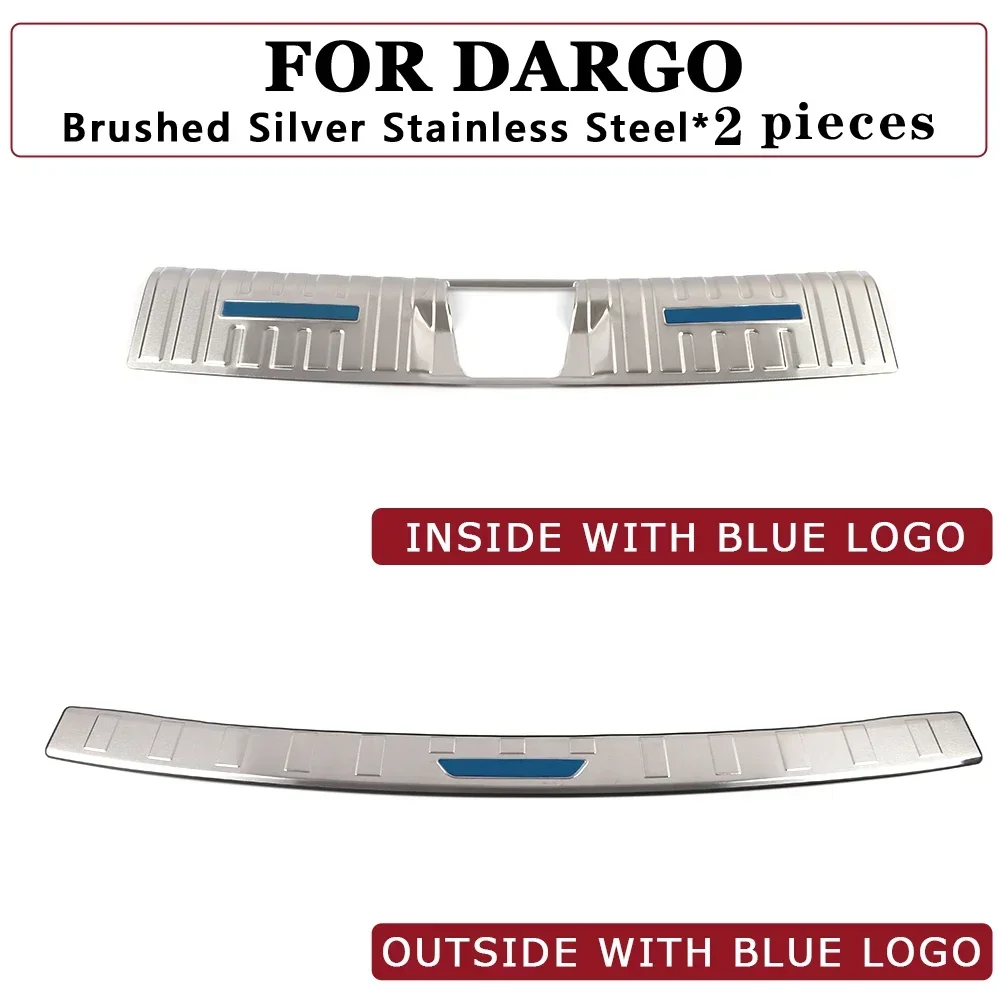 Parachoques de maletero para GWM Haval Dargo 2020 2021 2022 2023 2024 Accesorios de coche Protector de guardabarros trasero de acero inoxidable Decoración de palo