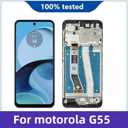 6.49 IPS LCD Display Touch Screen Digitizer Assembly Replacement (G55 With Frame)