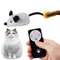 Interactive Cat Toy Electronic Mouse Moving Cat Toy Simulation Remote Control Mice Moving Toy for Cat Self Play Chasing Exercise 4