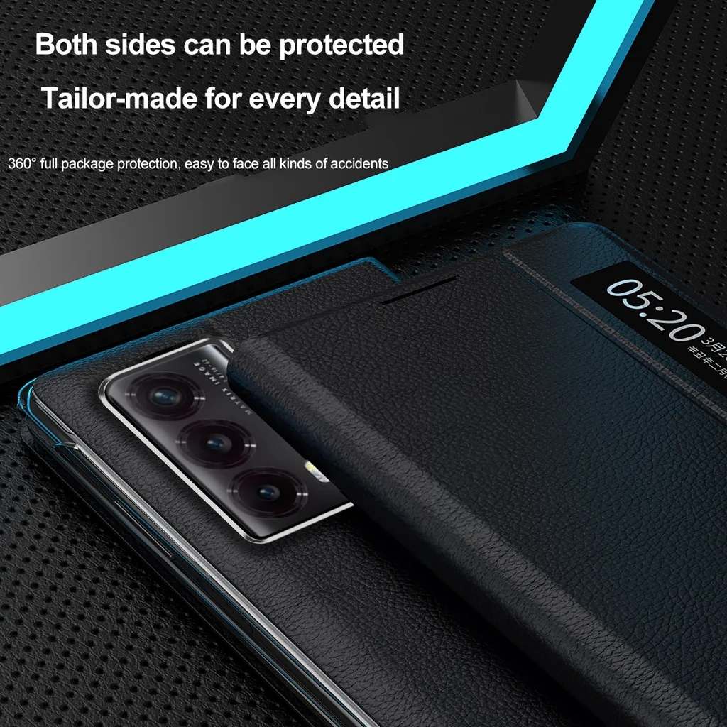 For Honor Magic VS2 Smart Window Flip Case Shell Full Cover Protector Magnetic Authority Leather Case for Honor Magic VS2 Covers